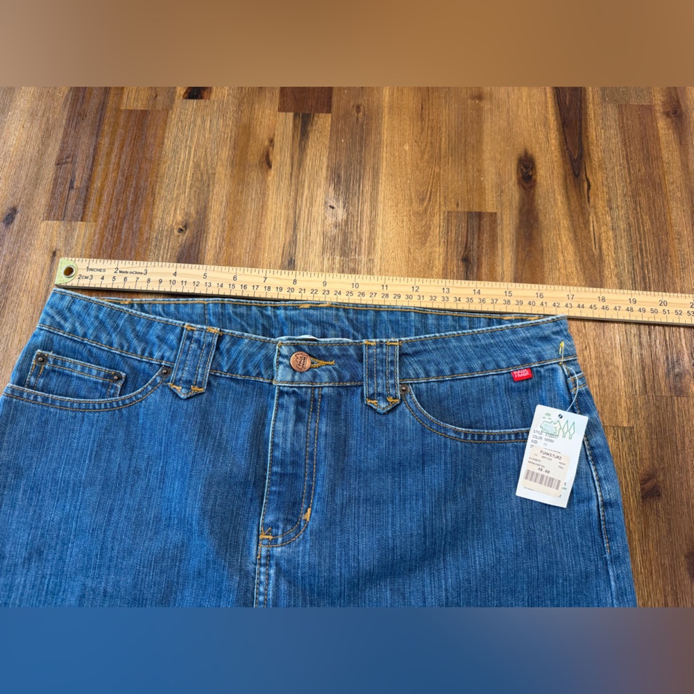 Paul Frank vintage dead stock Denim Mini Skirt Union Jack Pocket Embroidery 11 - Picture 4 of 10